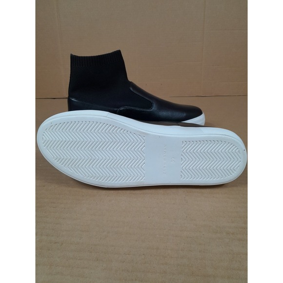 Zara Composite Knit / Leather Chelsea Boot Sneaker Women Sz 8 - Picture 8 of 9